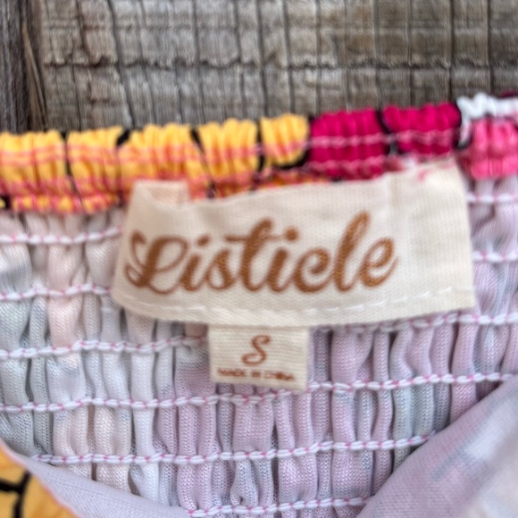 Listicle flower print puffed tiered midi dress - Picture 16 of 16